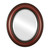 Beveled Mirror - Heritage Oval Frame - Vintage Cherry