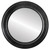 Flat Mirror - Wright Circle Frame - Black Silver