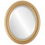 Beveled Mirror - Wright Oval Frame - Gold Spray
