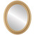 Flat Mirror - Wright Oval Frame - Gold Spray
