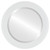 Beveled Mirror - Wright Framed Round Mirror - Linen White