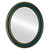 Flat Mirror - Wright Oval Frame - Royal Blue