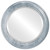 Beveled Mirror - Wright Round Frame - Silver Leaf with Black Antique