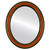 Flat Mirror - Wright Oval Frame - Vintage Walnut