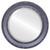 Beveled Mirror - Monticello Round Frame - Black Silver
