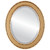 Beveled Mirror - Monticello Oval Frame - Gold Spray