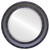 Beveled Mirror - Monticello Round Frame - Hunter Green
