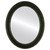 Flat Mirror - Monticello Oval Frame - Matte Black