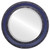 Beveled Mirror - Monticello Round Frame - Royal Blue