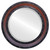 Beveled Mirror - Monticello Round Frame - Rosewood
