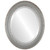 Beveled Mirror - Monticello Oval Frame - Silver Shade