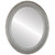 Flat Mirror - Monticello Oval Frame - Silver Shade
