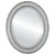 Beveled Mirror - Monticello Oval Frame - Silver Spray