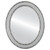 Flat Mirror - Monticello Oval Frame - Silver Spray