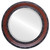 Beveled Mirror - Monticello Round Frame - Vintage Cherry