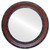 Flat Mirror - Monticello Circle Frame - Vintage Cherry