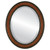 Beveled Mirror - Monticello Oval Frame - Vintage Walnut