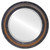 Beveled Mirror - Monticello Round Frame - Walnut