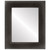 Flat Mirror - Montreal Rectangle Frame - Black Silver