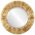 Beveled Mirror - Montreal Round Frame - Champagne Gold