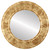 Flat Mirror - Montreal Circle Frame - Champagne Gold
