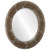 Beveled Mirror - Montreal Oval Frame - Champagne Silver