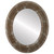 Flat Mirror - Montreal Oval Frame - Champagne Silver