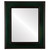 Flat Mirror - Montreal Rectangle Frame - Hunter Green