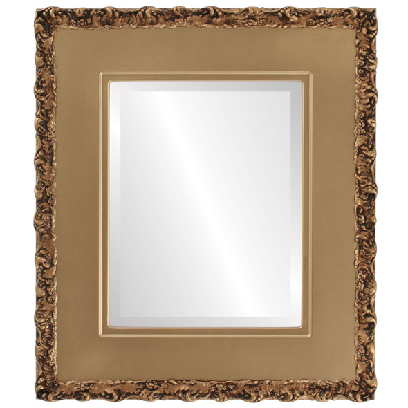 Beveled Mirror - Williamsburg Rectangle Frame - Desert Gold