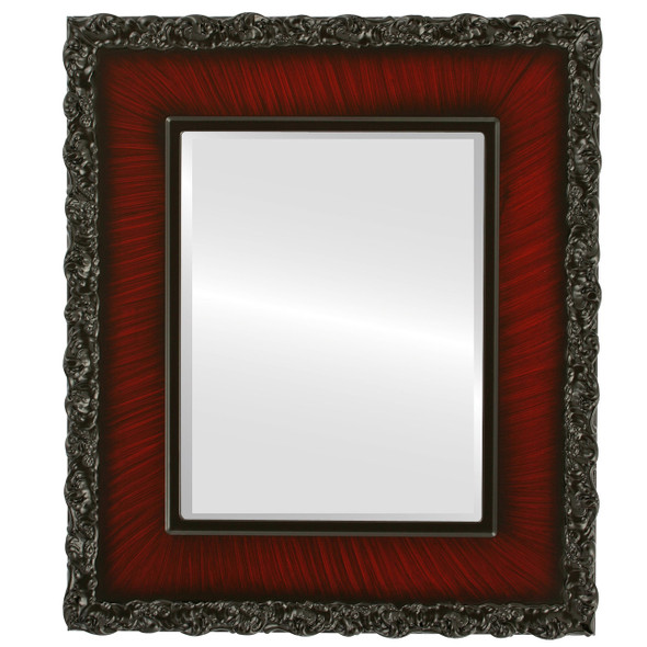 Beveled Mirror - Williamsburg Rectangle Frame - Vintage Cherry
