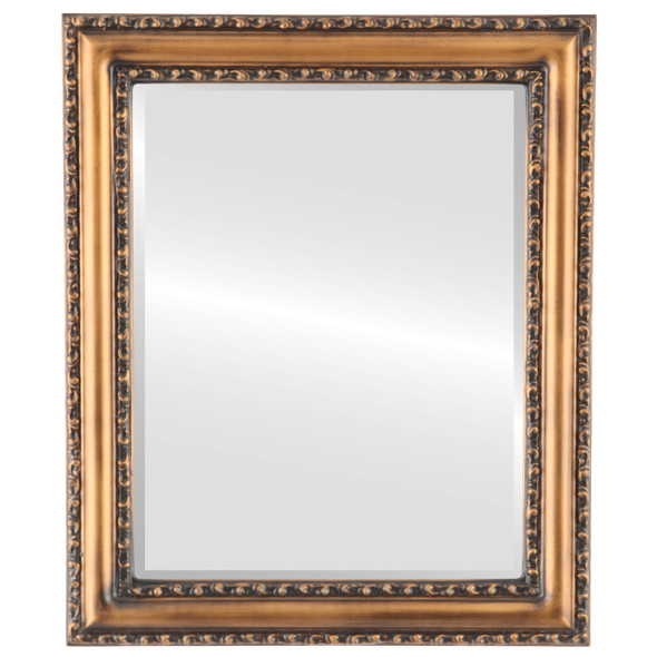 Beveled Mirror - Dorset Rectangle Frame - Sunset Gold