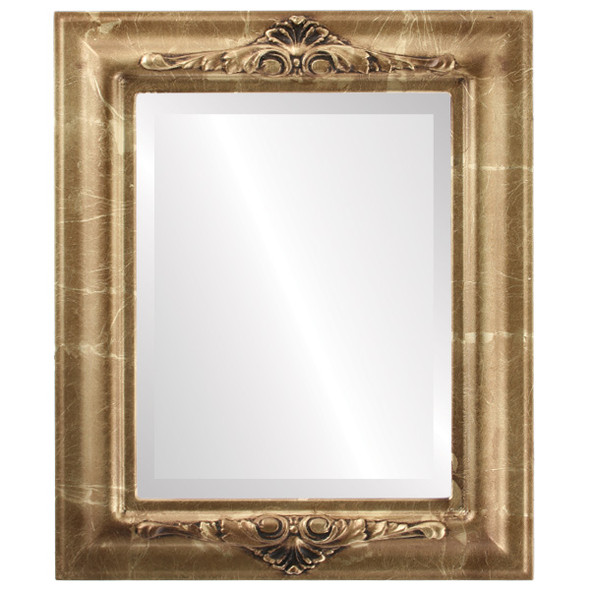 Beveled Mirror - Winchester Rectangle Frame - Champagne Gold