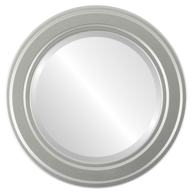 Contemporary Silver Round Mirrors from $111 | Free Shipping