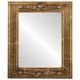 Flat Mirror - Ramino Rectangle Frame - Champagne Gold