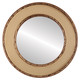 Flat Mirror - Paris Circle Frame - Desert Gold