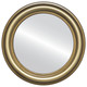 Flat Mirror - Philadelphia Circle Frame - Desert Gold