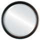 Bevelled Mirror - Pasadena Round Frame - Rubbed Bronze