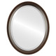 Beveled Mirror - Huntington Oval Frame - Rubbed Bronze