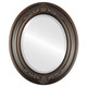Beveled Mirror - Winchester Oval Frame - Rubbed Bronze