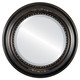 Beveled Mirror - Boston Round Frame - Rubbed Bronze