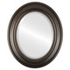 Beveled Mirror - Heritage Oval Frame - Rubbed Bronze