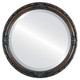 Beveled Mirror - Jefferson Round Frame - Rubbed Bronze