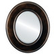Beveled Mirror - Marquis Oval Frame - Rubbed Bronze