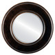 Beveled Mirror - Marquis Round Frame - Rubbed Bronze