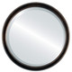 Beveled Mirror - Toronto Round Frame - Rubbed Bronze