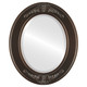 Beveled Mirror - Ramino Oval Frame - Rubbed Bronze