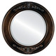 Beveled Mirror - Ramino Round Frame - Rubbed Bronze