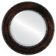 Beveled Mirror - Paris Round Frame - Rubbed Bronze