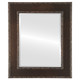 Beveled Mirror - Paris Rectangle Frame - Rubbed Bronze