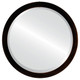 Beveled Mirror - Manhattan Round Frame - Rubbed Bronze